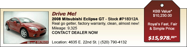 2008 Mitsubishi Eclipse GT