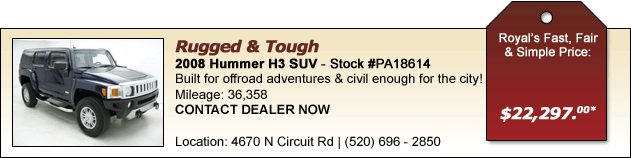 2008 Hummer H3 SUV