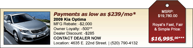 2009 Kia optima
